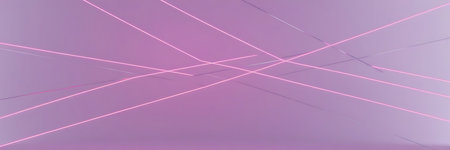 Abstract pink background with a neon line. 3d rendering, 3d illustration.の素材