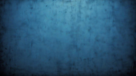 Dark blue grunge background or texture with stains and scratches on itの素材