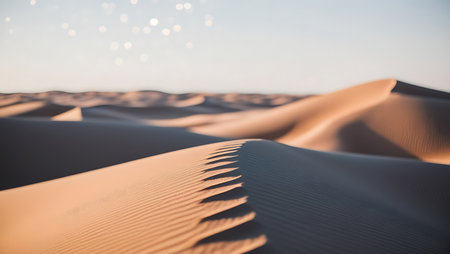 the empty quarter  and outdoor  sand  dune in oman old desert rub al khaliの素材