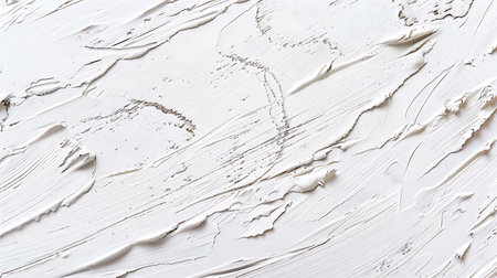 White paint brush strokes texture. Abstract background for design with copy spaceの素材