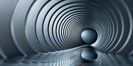 Abstract 3d rendering of modern architecture background. Futuristic shape.の素材