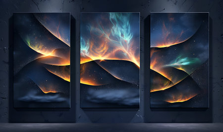 3D Illustration of Abstract Backgrounds. Futuristic Technology Style.の素材