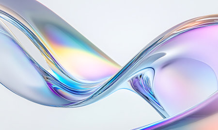 3d rendering of abstract wavy background. Computer generated image.の素材