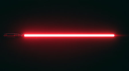 Neon light on a black background. 3d rendering. Computer digital drawing.の素材