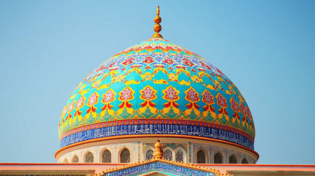 Dome of the mosque in Samarkand, Uzbekistan.の素材