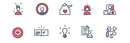 Set of icons for business, financeeting, web design.の素材