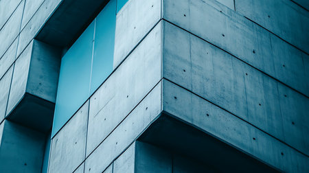 detail of modern office building,blue toned image,business conceptの素材