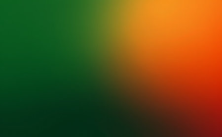 Abstract background of green, orange and yellow colors. Illustration.の素材