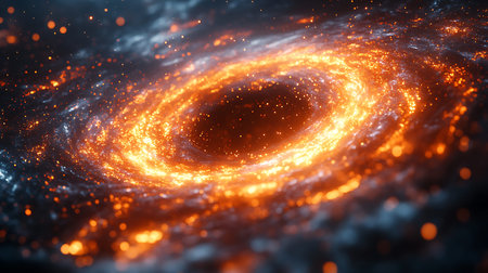 sparkling graphic particles, computer generated abstract background, 3D renderingの写真素材