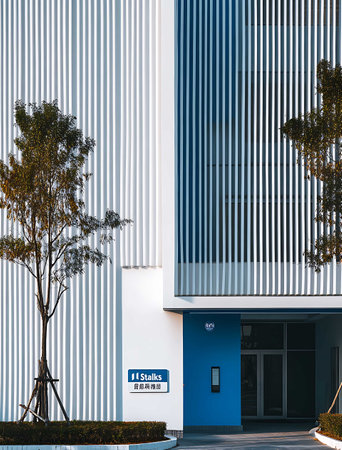 Exterior view of Australian National Tennis Center in Melbourne Australiaの写真素材