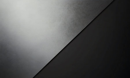 Black and gray abstract background with light and shadow. 3d illustrationの写真素材