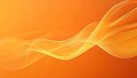 abstract orange background with smooth lines, vector art illustration; image contains transparencyの写真素材