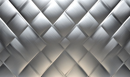 Metal background or texture of brushed steel plate with reflections Iron plate and shinyの写真素材