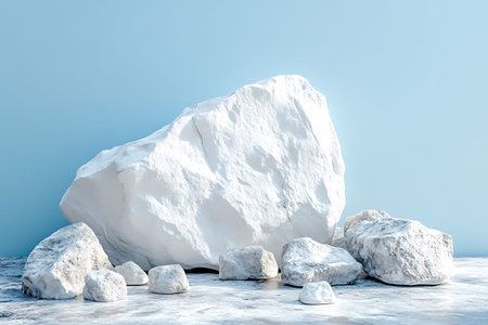 Iceberg. 3D illustration. 3D CG. High resolution.の写真素材