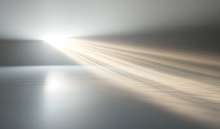 Motion blur of light in a tunnel. Abstract background for design.の写真素材