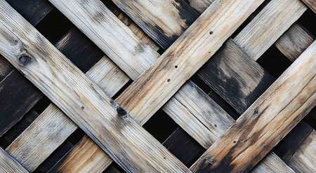 Wooden texture background. Close up shot of old wooden planks.の素材