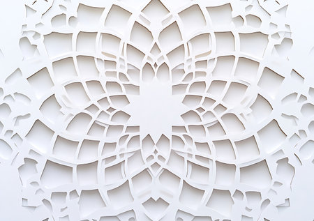Arabic pattern on a white background. 3d rendering, 3d illustration.の写真素材