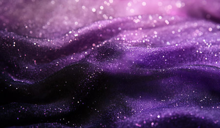 purple glitter vintage lights background. purple and black. de-focusedの写真素材