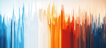 Abstract background of high-rise buildings in the city. Vector illustrationの写真素材