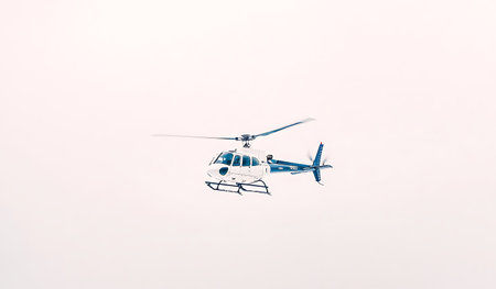 Romanian Airshow in Bucharest. Helicopter in the skyの写真素材