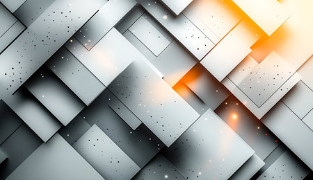 Abstract background with metallic squares. Vector illustration for your business design.の写真素材