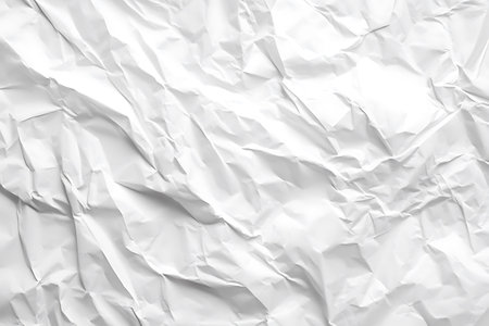 White crumpled paper texture background close up. High resolution photo.の写真素材