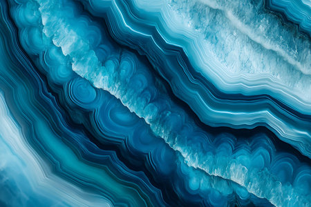 Blue agate texture as a background. Natural pattern for design.の写真素材