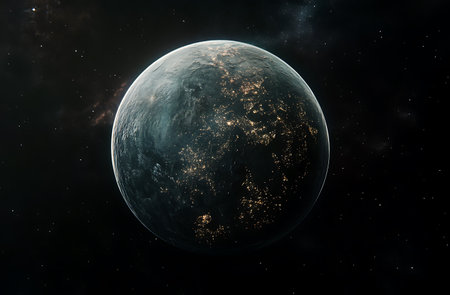 Planet Earth from space. Elements of this image furnished by NASA.の写真素材