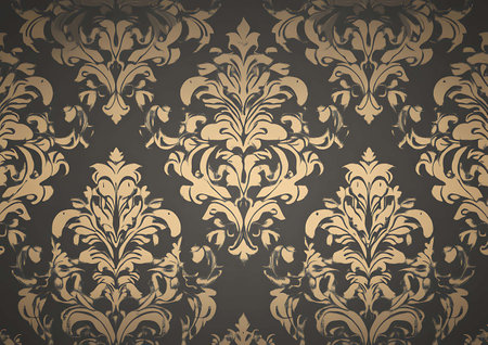 Damask seamless pattern. Elegant luxury texture for wallpapers, backgrounds and page fill.の写真素材