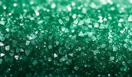 green glitter christmas abstract background. de focused, shallow depth of fieldの写真素材