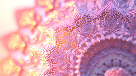 Macro closeup of fractal flower, digital artwork for creative graphic designの写真素材