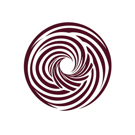 Spiral logo design inspiration vector template. Swirl icon designの写真素材