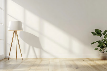 modern bright interiors apartment 3D rendering  illustration computer generated imageの写真素材