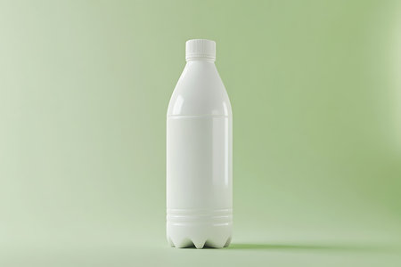 Plastic Bottle Mock-Up - Blank Plastic Bottled Milk Productの写真素材