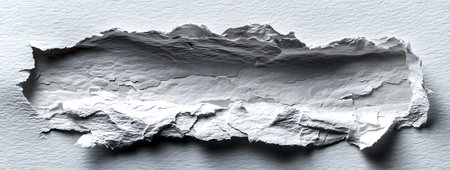 Ripped white paper with space for your message. Toned.の写真素材
