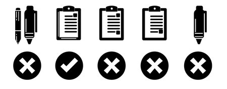 Checklist icons set. Checklist icon vector. Checklist Icon vectorの写真素材
