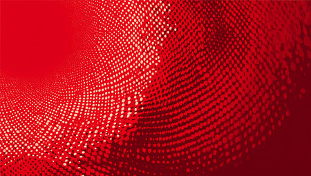 Abstract red halftone dots background. Vector illustration for your designの写真素材