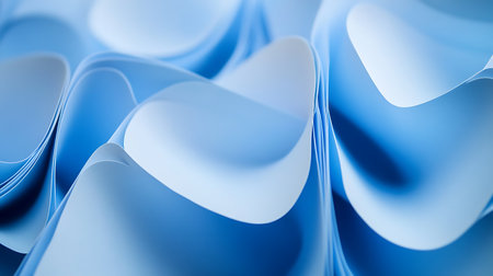 close up of  a paper page in blue color with shallow depth of fieldの写真素材