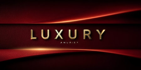 Luxury premium red leather textured background. Vector Illustrationの写真素材
