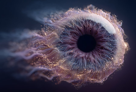 3d illustration of abstract geometric composition,digital art works. Computer generated graphics.の写真素材