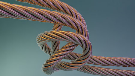 3D rendering of abstract fractal, digital artwork for creative graphic designの写真素材