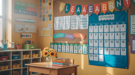Golden Retriever and black cat sitting on the porch at nightの写真素材