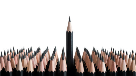 Pencils isolated on a white background. 3d rendering.の写真素材