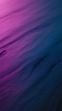 Aerial view of a fishing boat on the sea at sunset.の写真素材