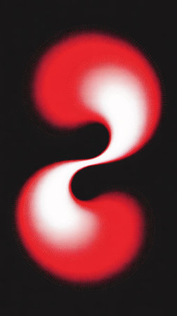 Abstract red light on black background, computer generated, close-upの写真素材