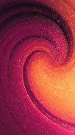 abstract background with pink and purple gradient and splashes of waterの写真素材