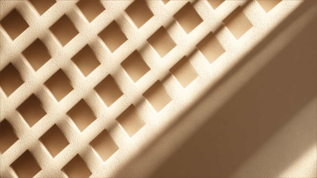 Beige leather texture with shadow. Abstract background and texture for design.の写真素材