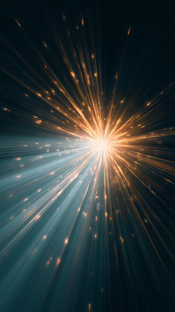 abstract background with rays of light and space for text or imageの写真素材