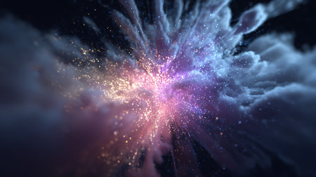 3D illustration of abstract fractal for creative design, art and entertainmentの写真素材