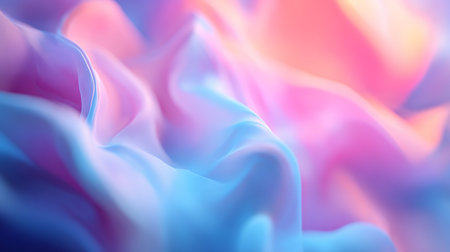 abstract background of blue and pink crepe silk or satin textureの写真素材
